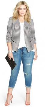Black And White Striped Blazer Plus Size Pin On Plus Size Outfits