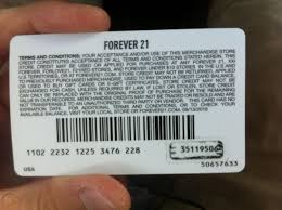 Gap visa cards are accepted. Forever 21 Store Credit 27 54 1875536473