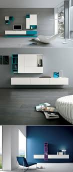 Bedroom modern wall shelves design. 48 Stylish Modern Wall Units For Effective Storage Digsdigs