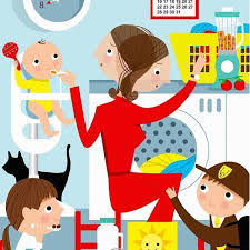 Rester A La Maison Avec Ses Enfants Est Plus Difficile Que D Aller Travailler Elle Travailleuse Enfant Enfants Ete