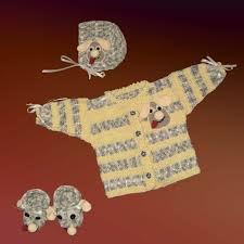 In dieser kostenlosen anleitung für anfänger zeigen wir, wie sie einen hundepullover stricken. Baby Mutze Jacke Schuhe Hund Grosse 56 62 Von Dadade