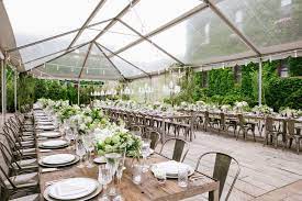 Lush Tented Wedding Reception At The Foundry Wedding Venues Long Island Long Island City Tent Wedding