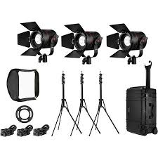 Fiilex K301pp Pro Plus 3 Light Led Interview Travel Kit Flxk301pp