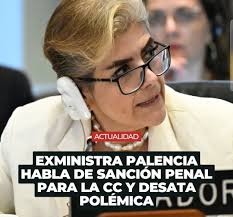 Palencia dice que la Corte debe callarse y que Noboa manda todo