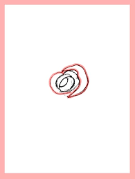 Rose flower in full bloom. Drawing Rose Drawing Easy Simple