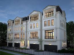 Town House With Classic Curves And Clean Lines Nice Brownstone Homes Townhouse Designs Modern House Design
