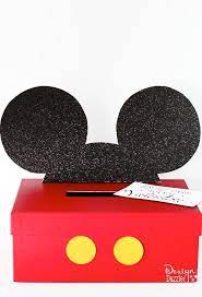 Mickey And Minnie Mouse Valentine Card Box Free Printable Design Dazzle Minnie Mouse Valentines Kids Valentine Boxes Valentine Card Box