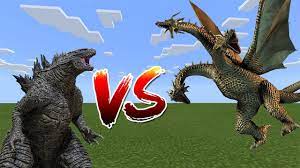 Godzilla earth vs king ghidorah : Godzilla Vs King Ghidorah Minecraft Pe Bedrock Edition Youtube