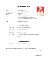 Berikut link contoh cv doc , file word untuk contoh cv yang bisa kamu pakai. Contoh Daftar Riwayat Hidup Formal Sederhana Yang Baik Dan Benar Matamu