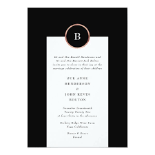 Black And Rose Gold Wedding Invitations Black And Rose Gold Foil Circle Monogram Wedding Invitation Zazzle Com Monogram Wedding Invitations Monogram Wedding Wedding Invitations