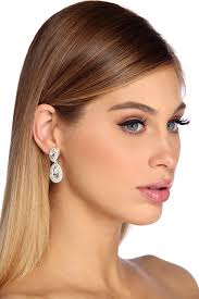 Francesca's Ashley Woven Tear Drop Earrings