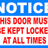 If a door does not have standard fire safety features like a crashbar (a bar. 3