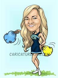 Recent Big Head Little Body Caricature Art By Luis Caricatureking Com Caricature Art Cheerleader Girl