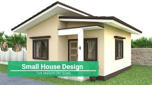Small House Design 7x6 Meters Youtube In 2020 Small House Design Small House Design Exterior Small House Design Philippines