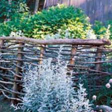 Beware if you use willow as stakes as your fence just might take root and come alive, it will turn out strong, but you would need to trim it. Make Simple Beautiful Garden Fences And Trellises Mother Earth News