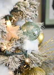 I have to figure out where the tree is going first! Silver Gold And Light Green Snowy Christmas Tree A Wonderful Thought