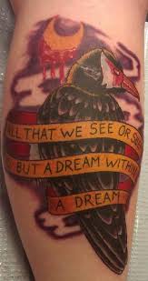 This is a tattoo that i want on my hip. Edgar Allen Poe Tattoo By Xxdemondragon13xx On Deviantart