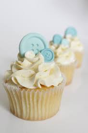 Each cake is lovingly baked have a baby boy on way or want to plan a baby boy shower? Check Out Button Cupcakes Made For A Child Bathe These Scrumptious Vanilla Bean Cupcakes Wit Baby Shower Cakes For Boys Baby Boy Cakes Baby Boy Cupcakes