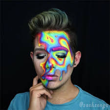 amazing neon face paint makeup ideas