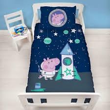 Don't miss out on these huge savings plus 12 months special financing. Peppa Pig George Boom Space Rocket Junior Toddler Cot Bed Duvet Cover Set New 5056197121344 Ebay