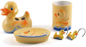 | white ceramic lotion soap dispenser. Rubber Ducky Ceramic Bathroom Accessory 4 Piece Set Walmart Com Walmart Com