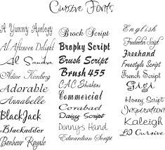 Cursive fonts mimic the style of human penmanship where the letters flow together. Tattoo Cursive Font Names Novocom Top