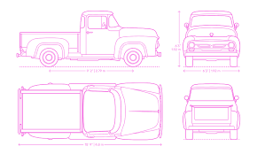 Ford F 100 1956 Dimensions Drawings Dimensions Guide