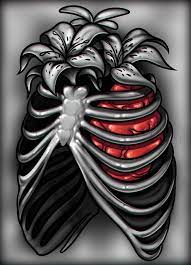 Rib cage tattoos for men. How To Draw A Rib Cage Tattoo Step By Step Drawing Guide By Dawn Dragoart Com