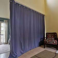 Room divider ceiling curtain track. Roomdividersnow Ceiling Track Room Divider Kit With 8 Foot Tall Curtain Panel A Bed Bath Beyond
