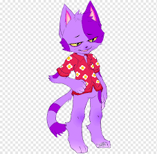 But in future titles, her house got different items added. Cat Animal Crossing New Leaf Art Kitten Animal Crossing New Leaf Fan Art Purple Mammal Cat Like Mammal Png Pngwing