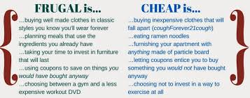 cheap versus frugal living abby terrell