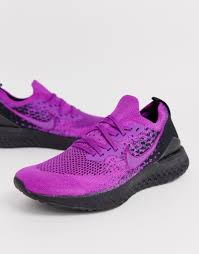 Nike epic react flyknit 2 men's purple black. Nike Rubber Epic React Flyknit 2 Running Shoes In Purple Black Purple For Men Save 36 Lyst