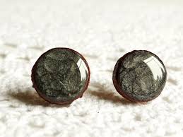Wooden Studs Earrings Wood Post Earrings Hand Painted Wood Earrings Mens Earrings Men Earrings Earrings Stud Earrings