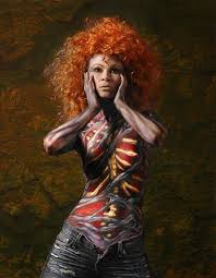 Women's necks are more movable. 35 Female Body Painting Designs Amazing Photos