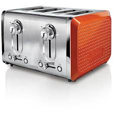 Bella Dots 4 Slice Toaster Orange Appliances Small Kitchen Appliances Toasters Toaster Ovens 39 99 Red Toaster Toaster Orange Toaster