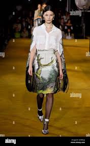 Flora Kovacs walking on the runway Burberry Fashion Show during ...
