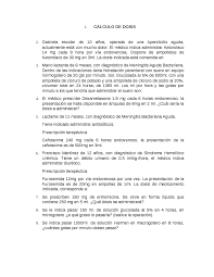 Calculo De Dosis Y Ejercicios Docsity