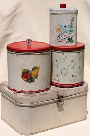 vintage metal bread box tin & kitchen