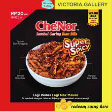 Resepi sambal bilis garing/kering macam che nor buat lagi sedap sebab olah selera ikut tekak sendri. Sambal Garing Che Nor Sambal Goreng Che Nor Sambal Ikan Bilis Che Nor Shopee Malaysia