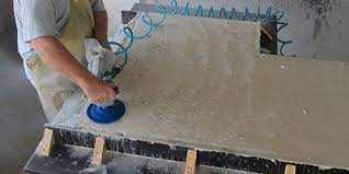 Polished concrete has a modern, sophisticated appearance, and the polishing process can improve the overall condition of the material. The Three Stages Of Grinding And Polishing Concrete Countertops Concrete Decor