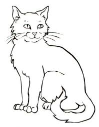 This small collection of cute cat coloring pages for kids will make your kids all excited and. Coloring Sheets For Kids Cat Drawing With Crayons