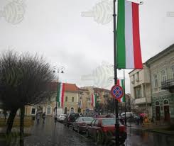 38 x 30 x 0 cm ø: Steagul Italiei FluturÄƒ Pe Stalpii Din Sfantu Gheorghe De Ziua Maghiarilor Evenimentul Zilei