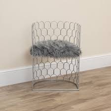 And don't miss out on limited deals hot promotions in chair fluffy on aliexpress: Silver Wired Armchair With Grey Fluffy Seat Abreo Home Furniture