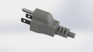 How do you wire a three prong dryer outlet? Ac Power Cord Electric Wire Plug End Three Prong Grounded 3d Cad Model Library Grabcad