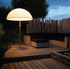 Skydome Outside Lamp Parasol From The Kayradome Design Has Emerged This Standing Light The Support Is Made Of Stainless Steel And Can Be Tradgard Belysning