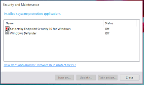 My Windows Defender And Kaspersky Endpoint Security 10 Are Both Microsoft Community