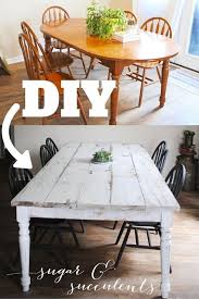 8 Facons De Transformer Une Vieille Table A Manger Facons Manger Table Transformer Une Vieille In 2020 Farmhouse Table Plans Diy Dining Farmhouse Kitchen Tables