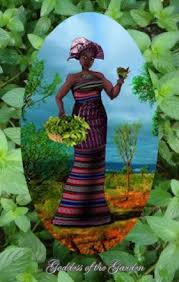 African Garden Goddess Aja African Goddess Illustration Art Art