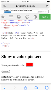 In the ios version 8.0 and earlier than 8.0, ios app developers used uiwebview class that embeds moreover, wkwebview replaces uiwebview in uikit and webview in appkit, offering a consistent. Webview Ios Html Input Input Type Color Xamarin Community Forums
