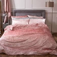 Modern artwork pink bedding stock photo download image black white. Stella Crushed Velvet Crinkled Blush Pink Duvet Cover Set Ideal Textiles